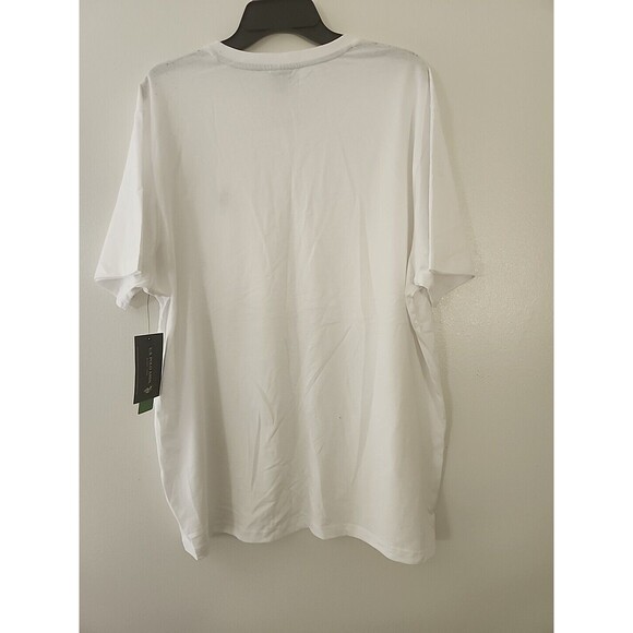 Men's U.S Polo Assn.  White Logo V-Neck Short Sleeve T-Shirt Size 3x Large - Picture 7 of 10